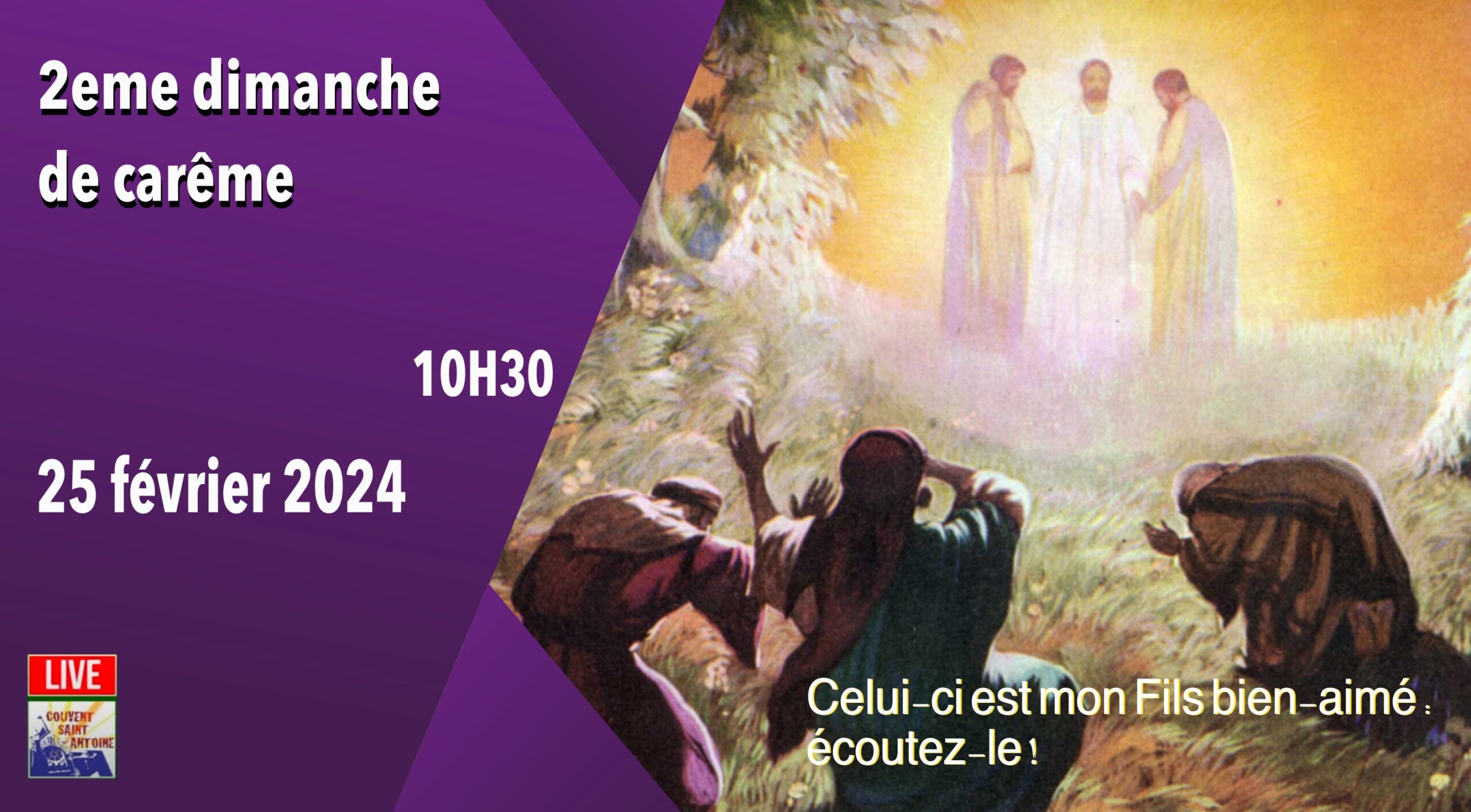 Messe Du Dimanche 25 Février 2024 - Les Franciscains